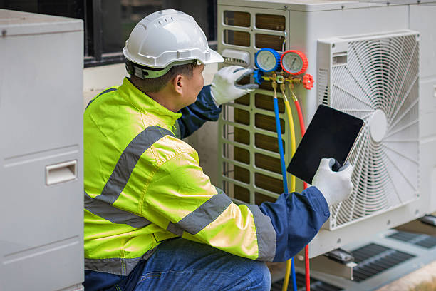 Professional Hvac technician working in Marble Falls, TX